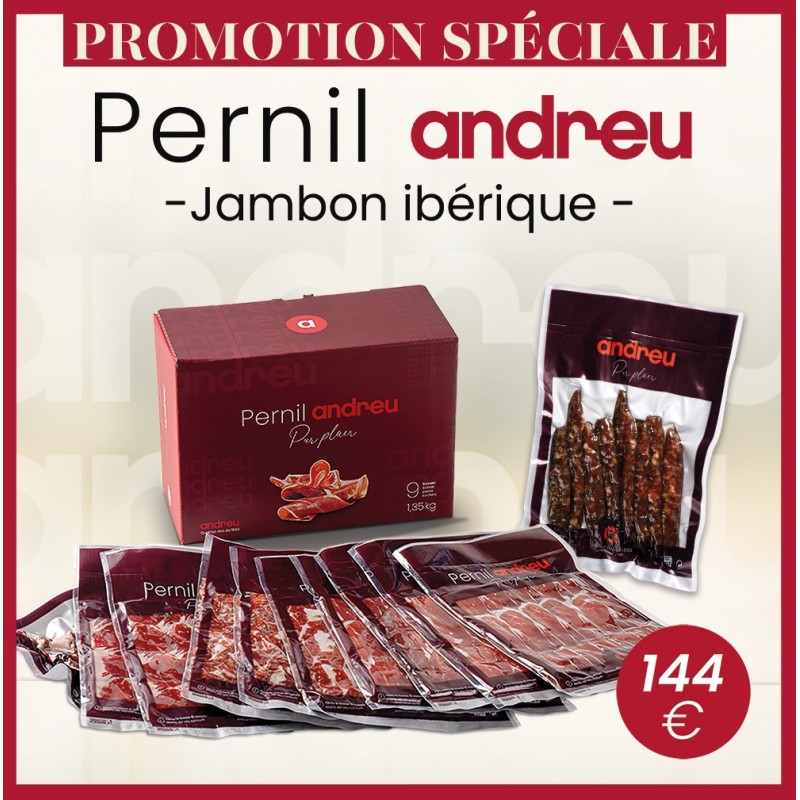Jambon espagnol Ibérique Boîte de 1,350Kg
