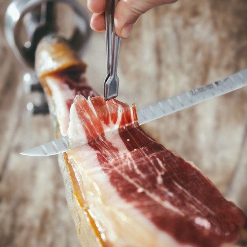 Jamón ibérico cortado y envasado 100% ibérico - Jamones Andreu